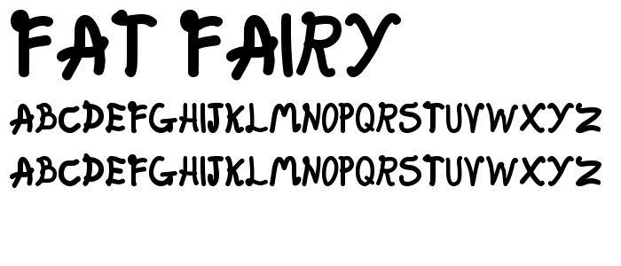 Fat fairy font